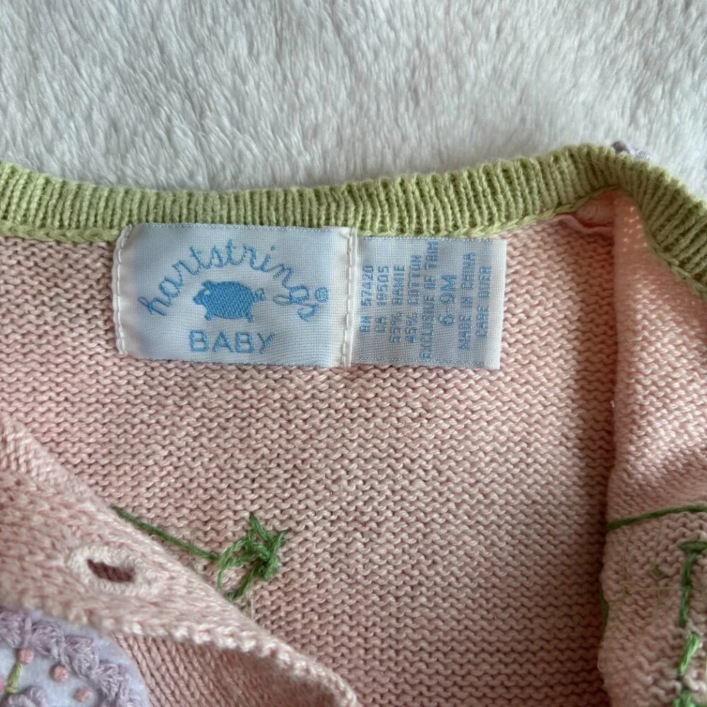 6-9mths - Infant EASTER Egg Knit Sweater - Vintage Hartstring - Picture 9 of 10